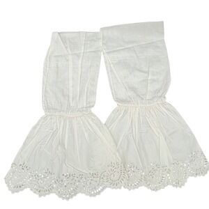 Antique Under Sleeves with Cutwork  Cuffs